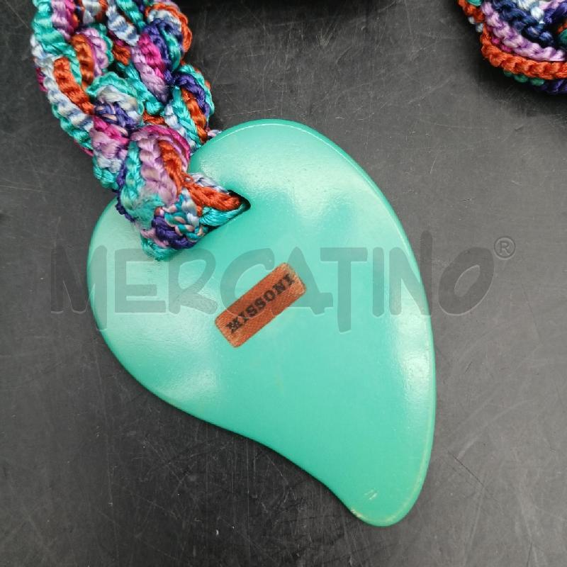 COLLANA MISSONI VERDE LACCIO COLO | Mercatino dell'Usato Roma garbatella 3