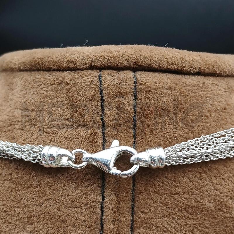 COLLANA MULTIFILO ARG CIONDOLO MADREPERLA | Mercatino dell'Usato Roma garbatella 4