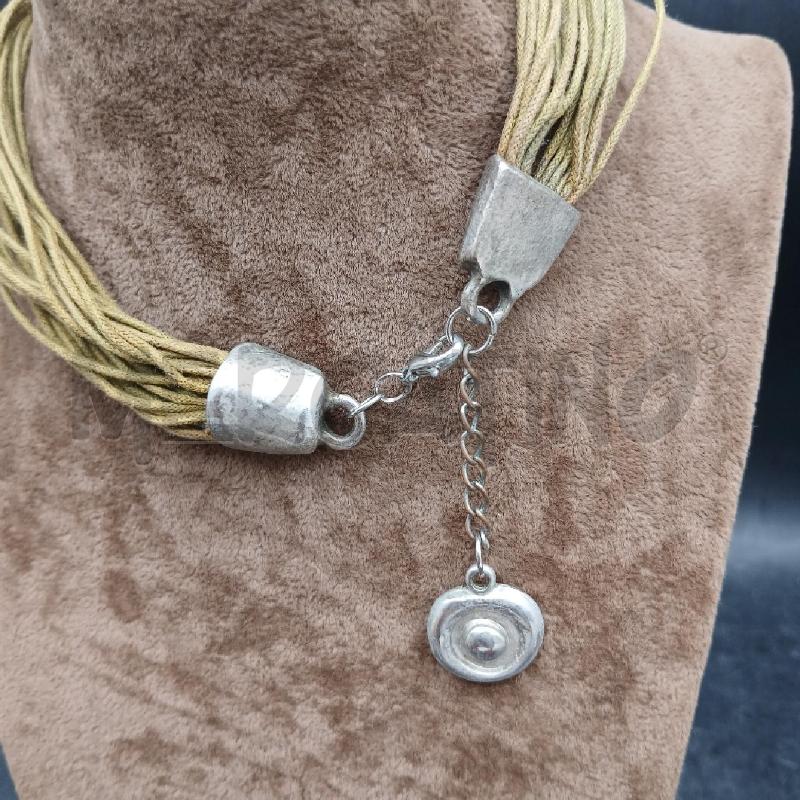 COLLANA MULTIFILO VERDE CIONDOLO  | Mercatino dell'Usato Roma garbatella 4