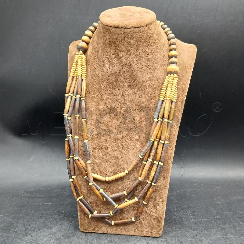 COLLANA MULTI MARRONE | Mercatino dell'Usato Roma garbatella 1