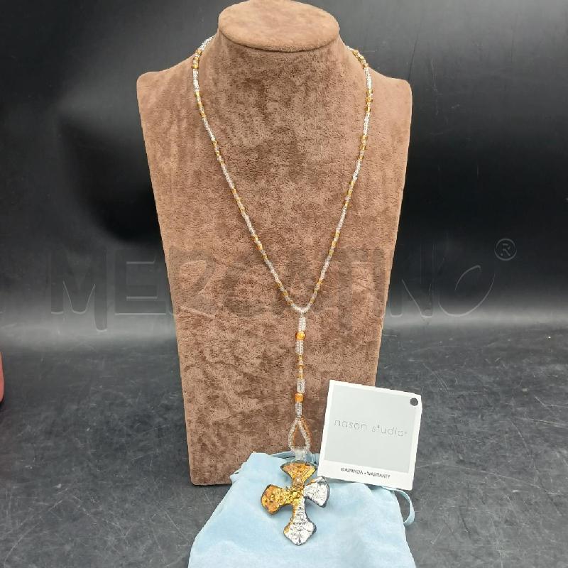 COLLANA NASON MURANO CROCE | Mercatino dell'Usato Roma garbatella 1