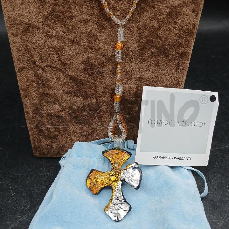 COLLANA NASON MURANO CROCE | Mercatino dell'Usato Roma garbatella 2