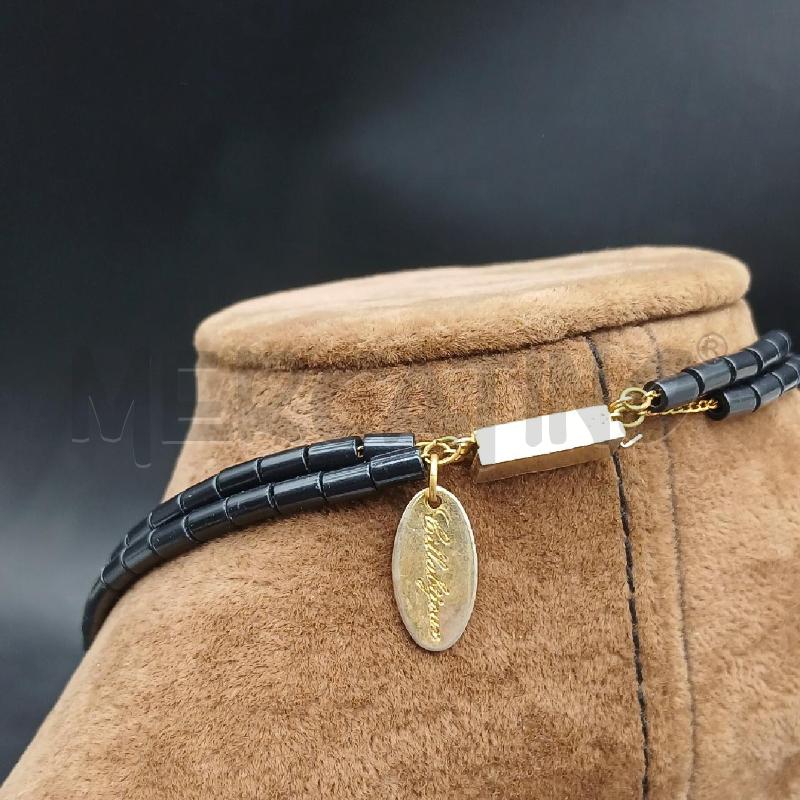 COLLANA NERO E ROSSO DOPPIO FILO | Mercatino dell'Usato Roma garbatella 4