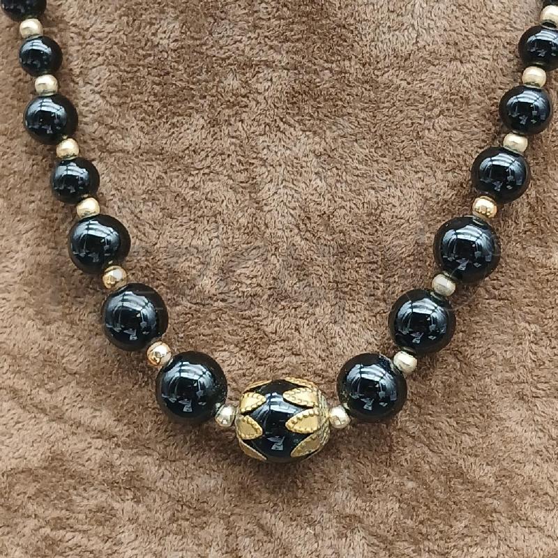 COLLANA NERO PALINE | Mercatino dell'Usato Roma garbatella 2