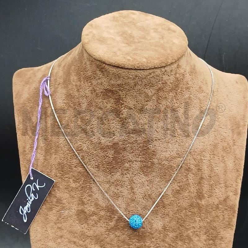 COLLANA PALLA BLU  | Mercatino dell'Usato Roma garbatella 1