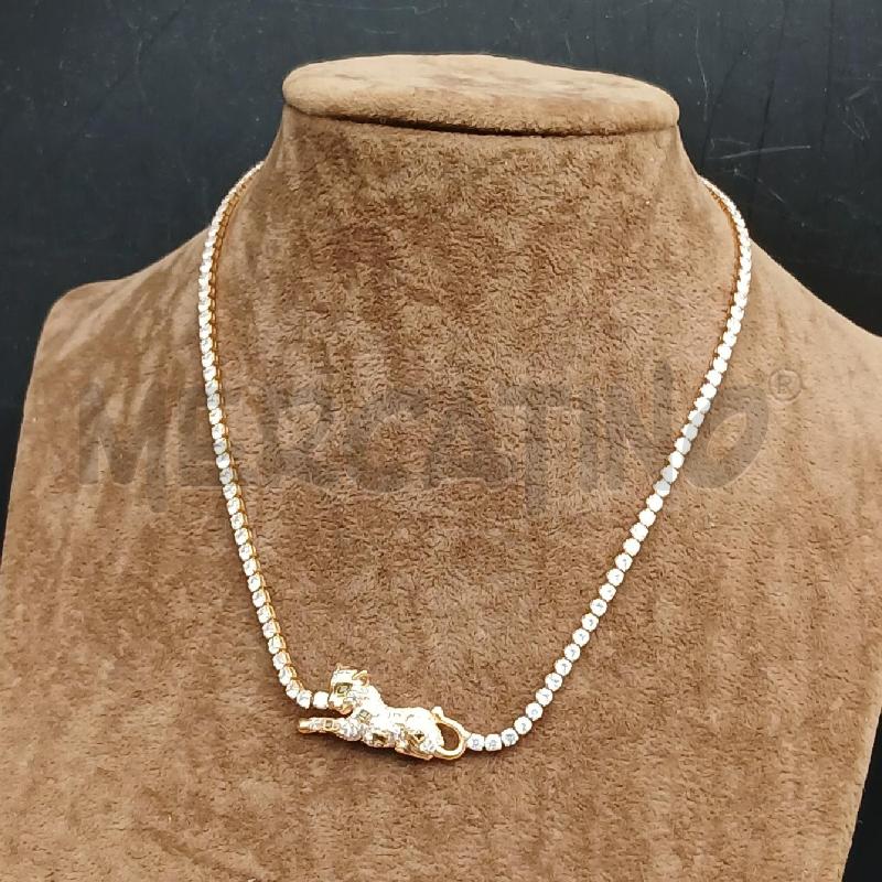 COLLANA PANTERA DOR STRASS | Mercatino dell'Usato Roma garbatella 1