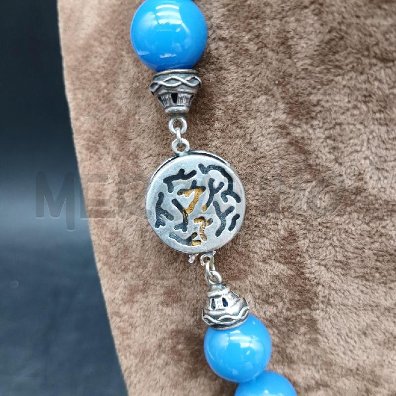 COLLANA PEITRE BLU DET CHIUSURA ARG  | Mercatino dell'Usato Roma garbatella 3