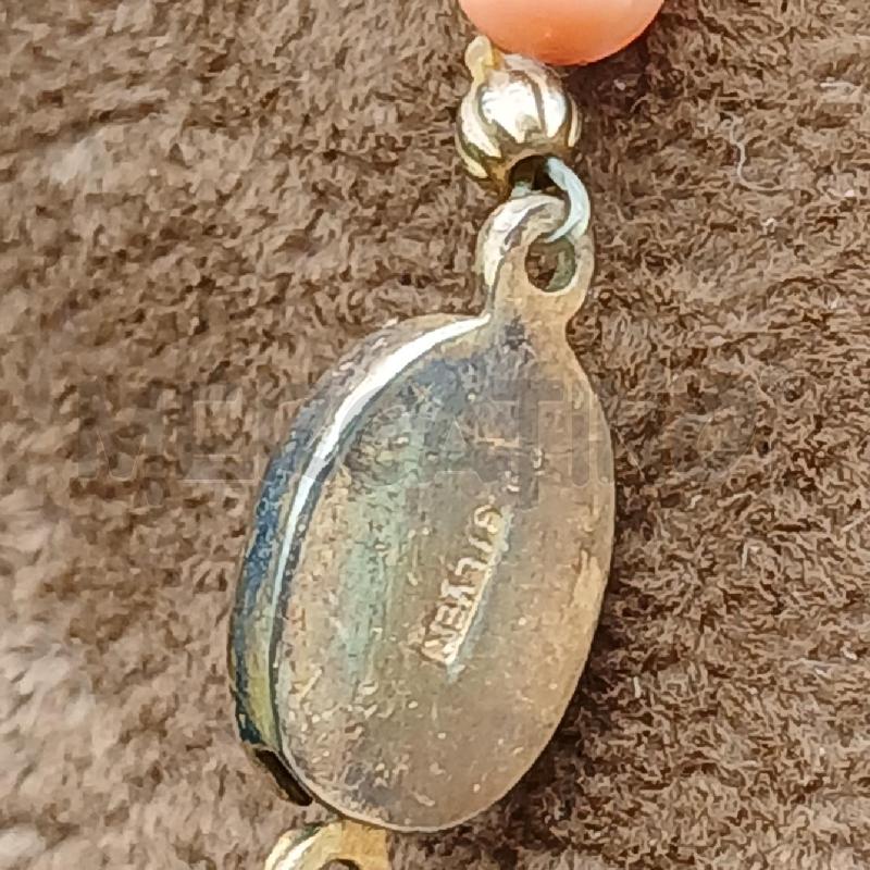 COLLANA PERLE ARANCIONE | Mercatino dell'Usato Roma garbatella 4