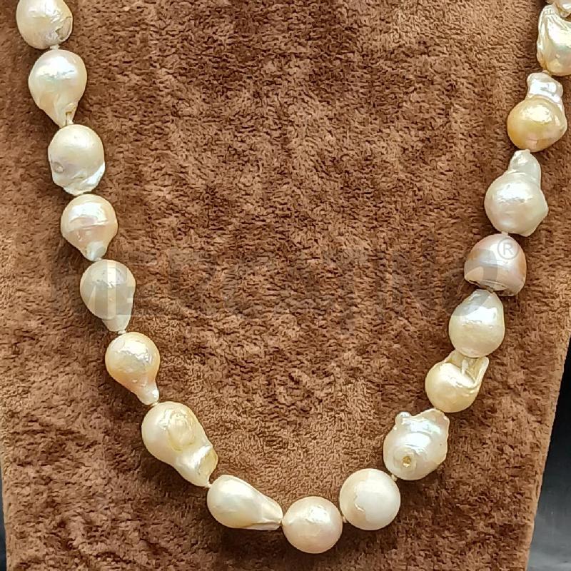 COLLANA PERLE ASIMMETRICHE CHIUSURA ARG | Mercatino dell'Usato Roma garbatella 2