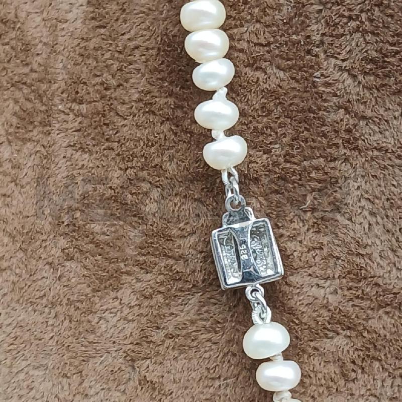 COLLANA PERLE DET CHIUSURA ARG  | Mercatino dell'Usato Roma garbatella 3