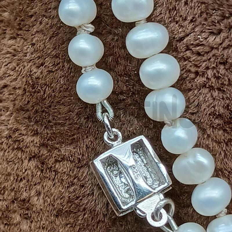 COLLANA PERLE DET CHIUSURA ARG  | Mercatino dell'Usato Roma garbatella 3