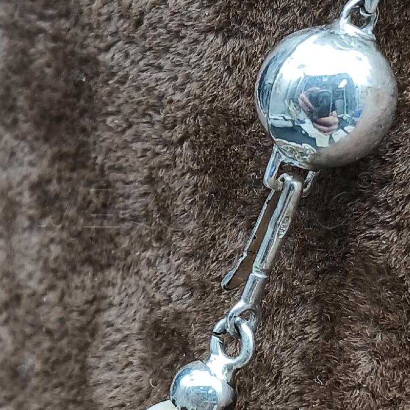 COLLANA PERLE DET CHIUSURA ARG  | Mercatino dell'Usato Roma garbatella 4