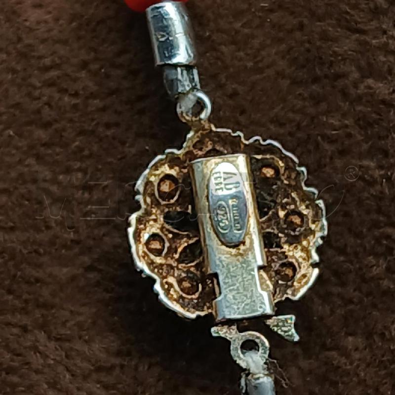 COLLANA PERLINE ARANCIONE | Mercatino dell'Usato Roma garbatella 5