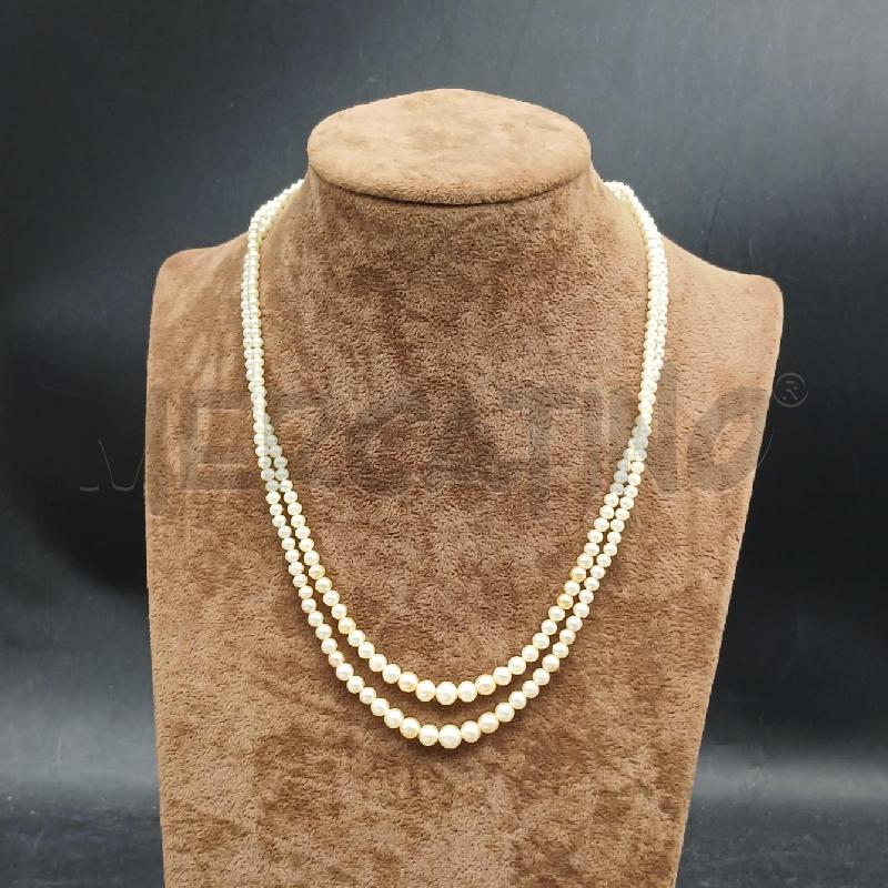 COLLANA PERLINE DET CHIUSURA ARG  | Mercatino dell'Usato Roma garbatella 1