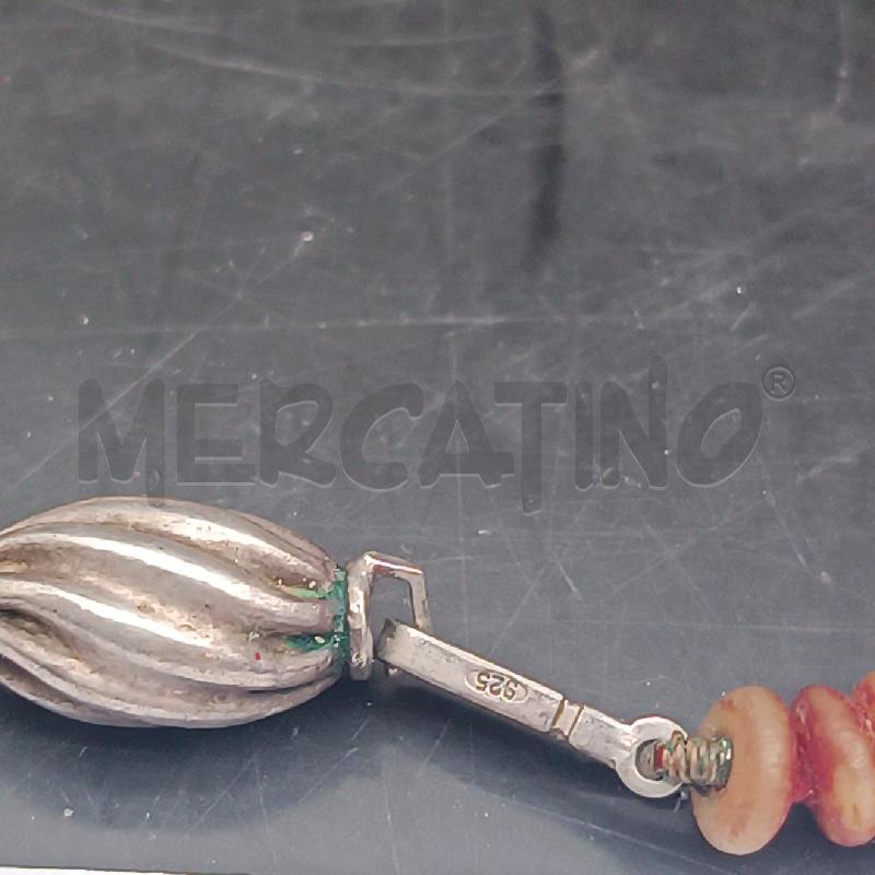 COLLANA PIASTRINE BEIGE ROSSO  | Mercatino dell'Usato Roma garbatella 4