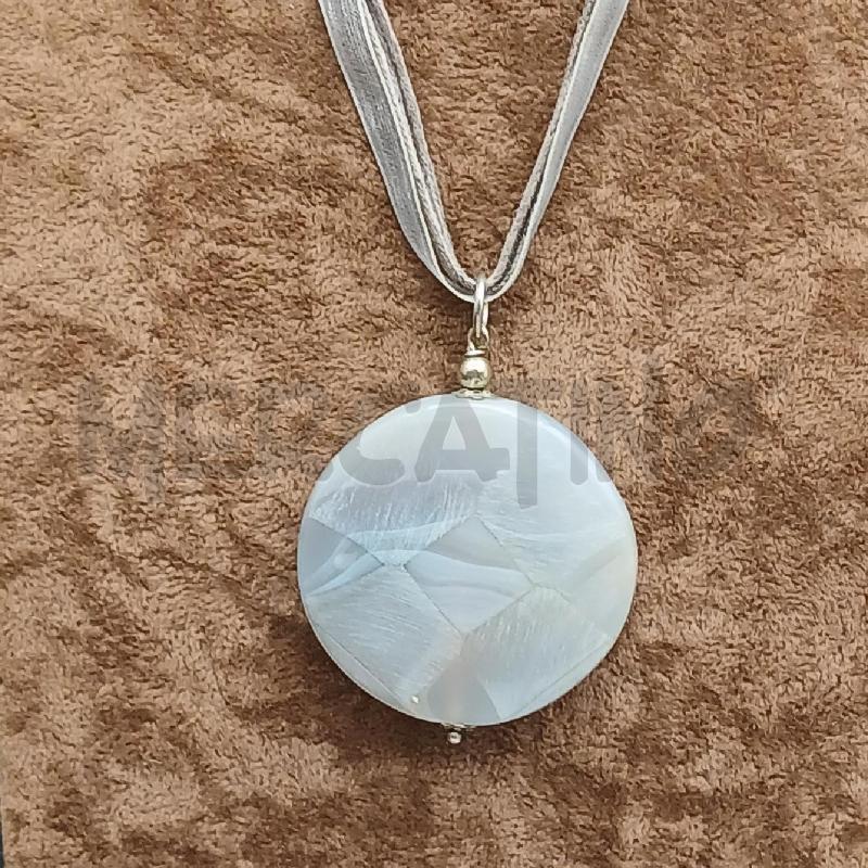 COLLANA PIETRA GRIGIO  | Mercatino dell'Usato Roma garbatella 2