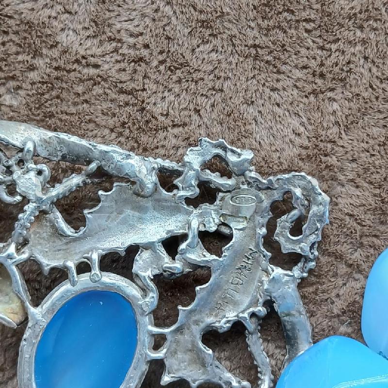 COLLANA PIETRE BLU CAVALLUCCI  | Mercatino dell'Usato Roma garbatella 5
