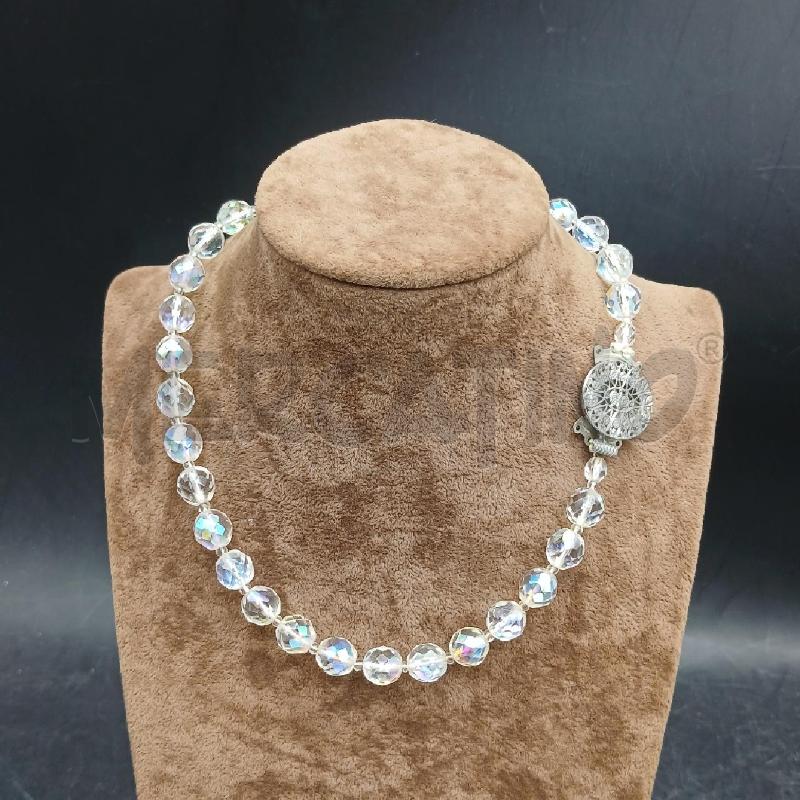 COLLANA PIETRE GRIGIO  | Mercatino dell'Usato Roma garbatella 1