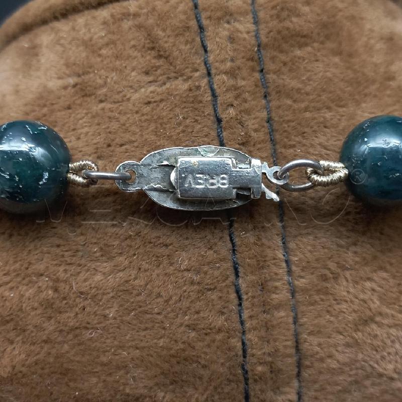 COLLANA PIETRE VERDE BREV  | Mercatino dell'Usato Roma garbatella 3