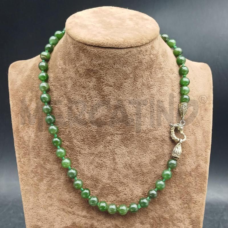 COLLANA PIETRE VERDE CHIUSURA PESCE | Mercatino dell'Usato Roma garbatella 1