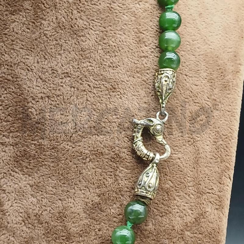 COLLANA PIETRE VERDE CHIUSURA PESCE | Mercatino dell'Usato Roma garbatella 2