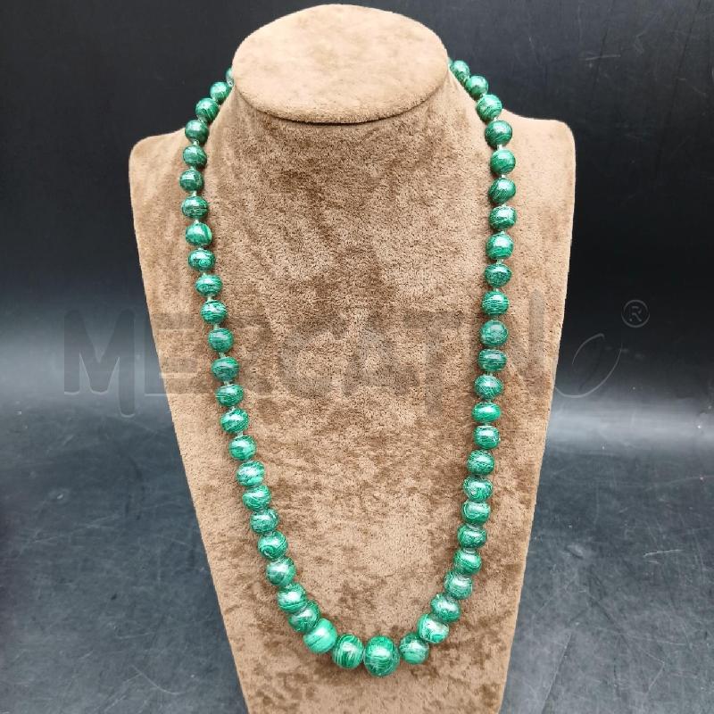 COLLANA PIETRE VERDE LUNGH | Mercatino dell'Usato Roma garbatella 1