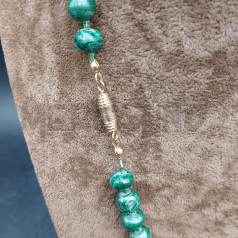 COLLANA PIETRE VERDE LUNGH | Mercatino dell'Usato Roma garbatella 3