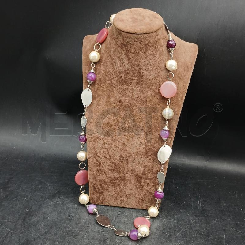COLLANA PIETRE VIOLA  | Mercatino dell'Usato Roma garbatella 1