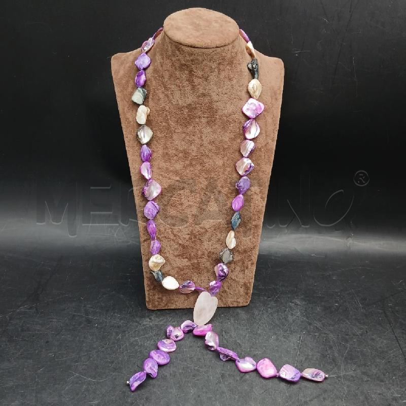 COLLANA PIETRE VIOLA | Mercatino dell'Usato Roma garbatella 1