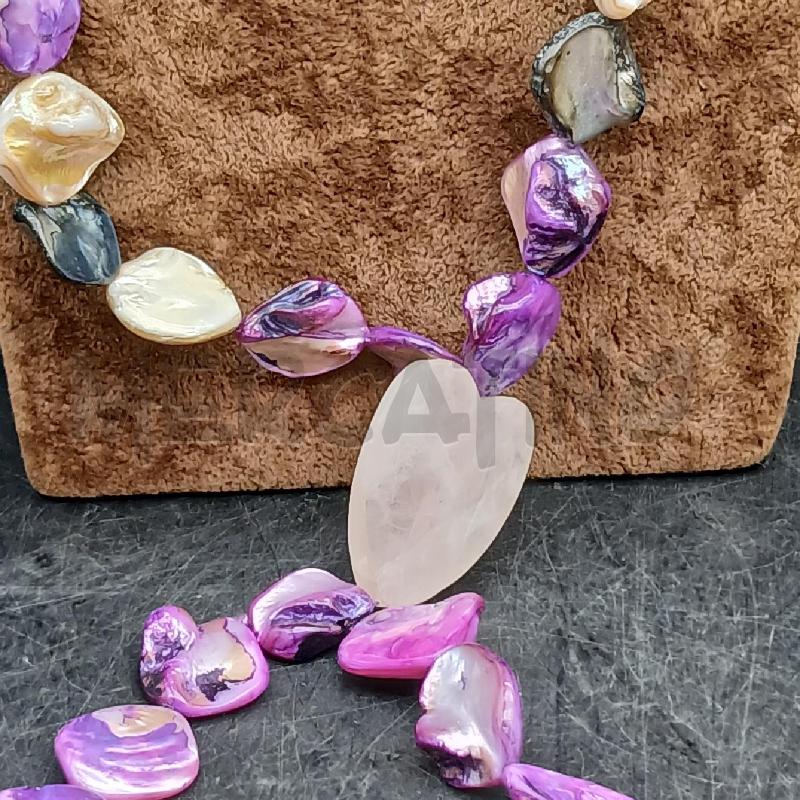 COLLANA PIETRE VIOLA | Mercatino dell'Usato Roma garbatella 2