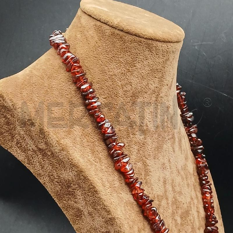 COLLANA PIETRINE ROSSE SCURO  | Mercatino dell'Usato Roma garbatella 3
