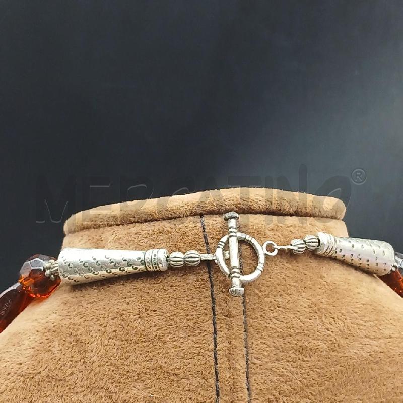 COLLANA QUADRI ARANCIO  | Mercatino dell'Usato Roma garbatella 4