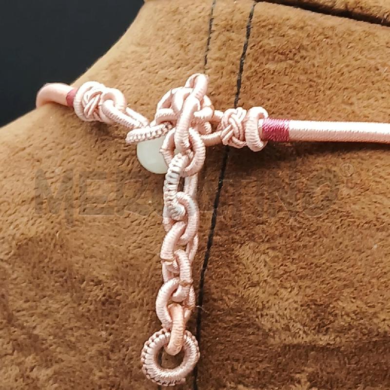 COLLANA QUARZO ROSA FILO  | Mercatino dell'Usato Roma garbatella 3