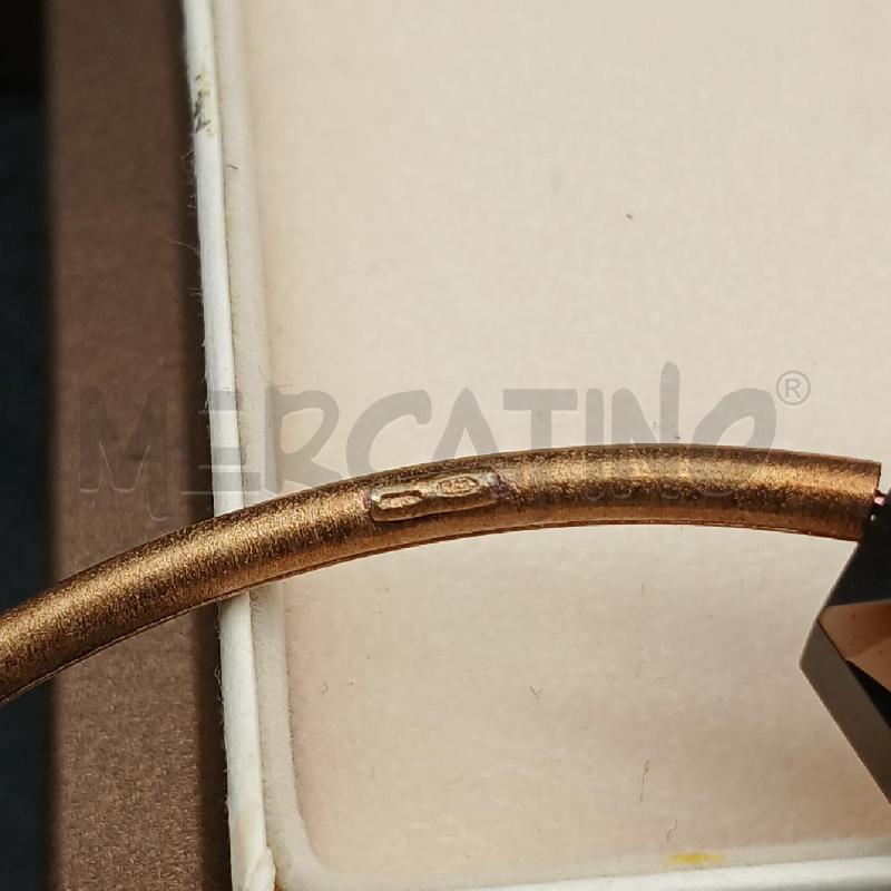 COLLANA RIGIDA ATHMO SFERA BRONZO PIETRA FUME | Mercatino dell'Usato Roma garbatella 4