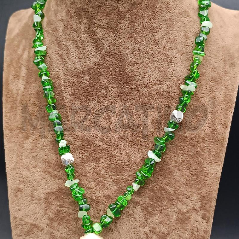 COLLANA SASSOLINI VERDE INSERT ARG | Mercatino dell'Usato Roma garbatella 3