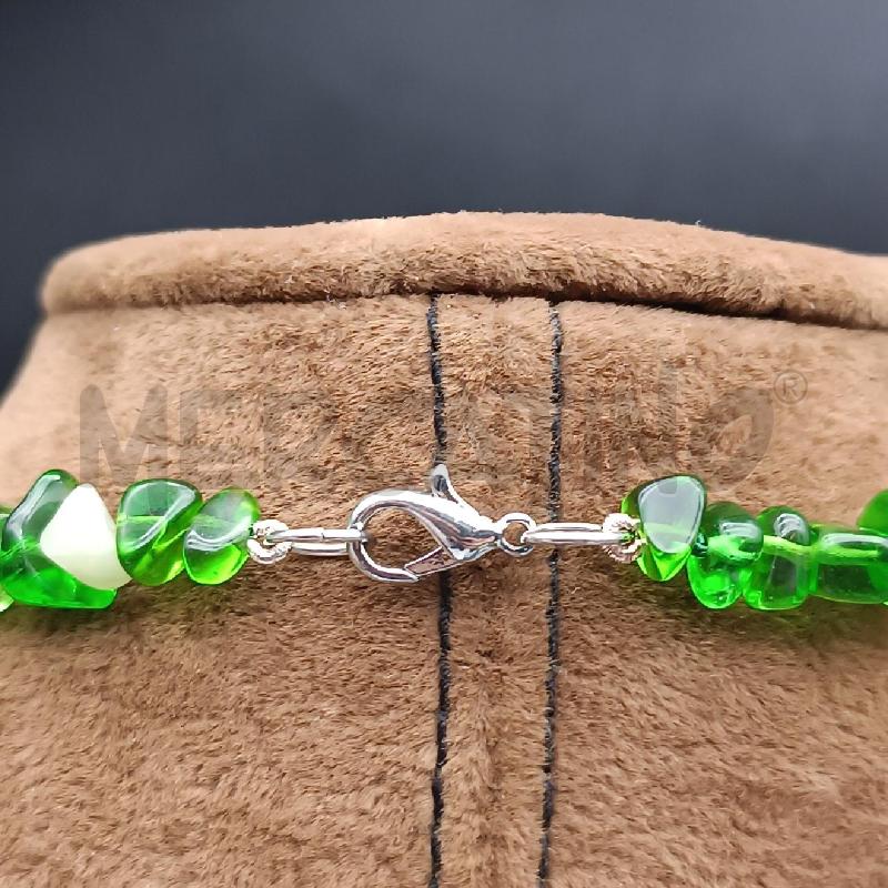 COLLANA SASSOLINI VERDE INSERT ARG | Mercatino dell'Usato Roma garbatella 4