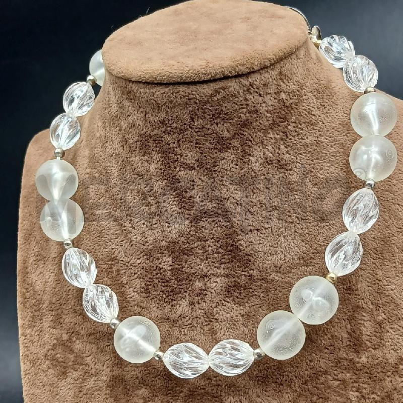 COLLANA SFERE BIANCO | Mercatino dell'Usato Roma garbatella 3