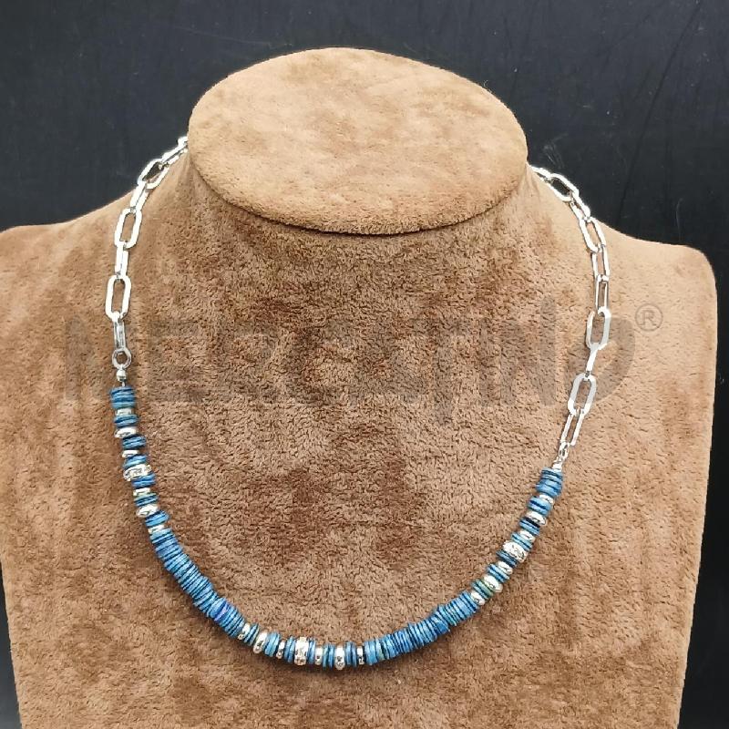 COLLANA STROILI PIETRINE BLU  | Mercatino dell'Usato Roma garbatella 1