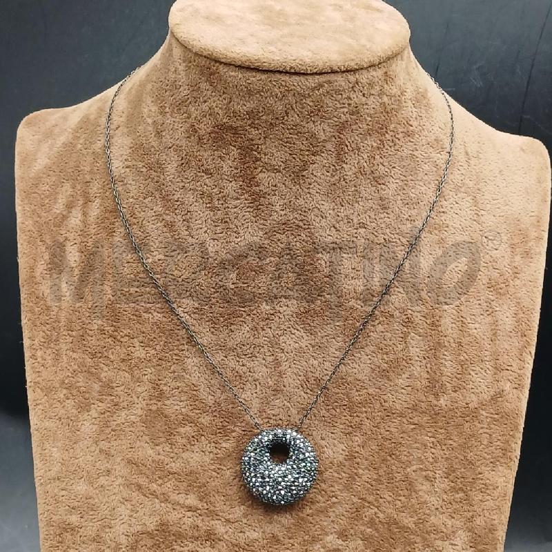 COLLANA SWAROSKY NERA  | Mercatino dell'Usato Roma garbatella 1