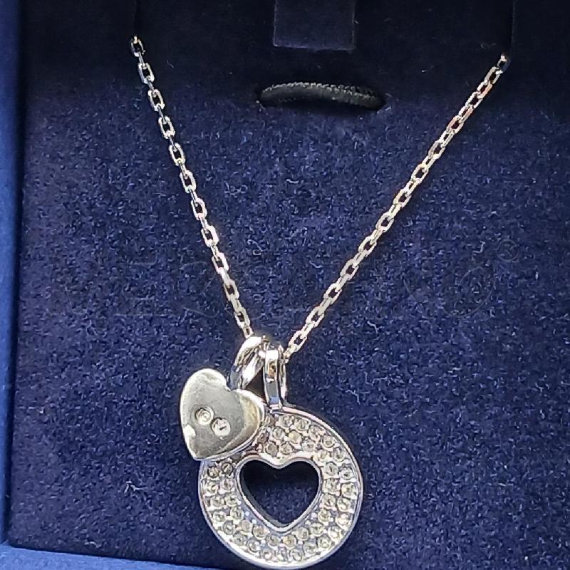 COLLANA SWAROVSKI CIONDOLO CUORE GLITTER | Mercatino dell'Usato Roma garbatella 2