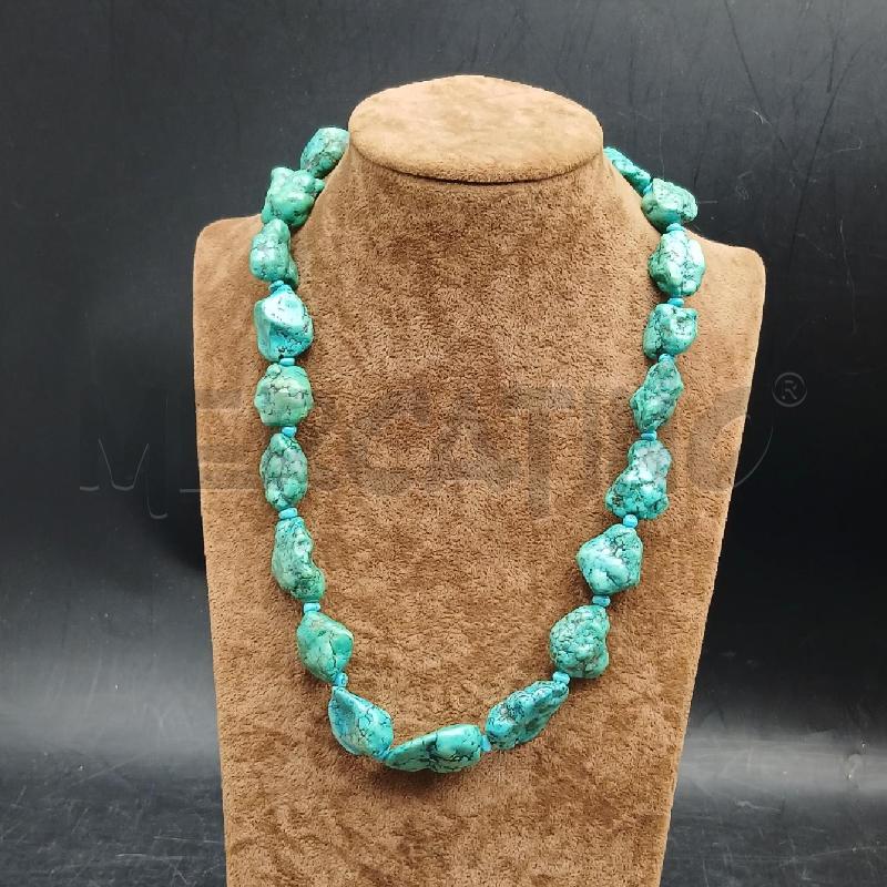COLLANA TURCHESE CHIUSURA ARG | Mercatino dell'Usato Roma garbatella 1