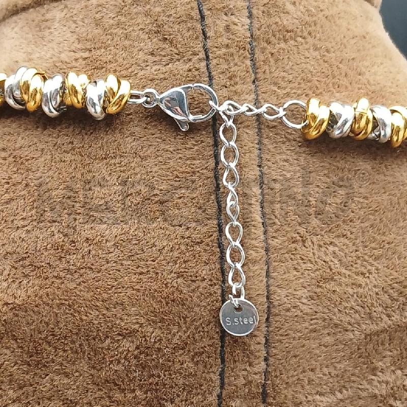 COLLANA UOMO CERCHI ARG E DORATI  | Mercatino dell'Usato Roma garbatella 3