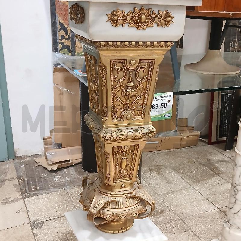 COLONNA MARMO D/BRONZO QUADRATA | Mercatino dell'Usato Roma garbatella 3