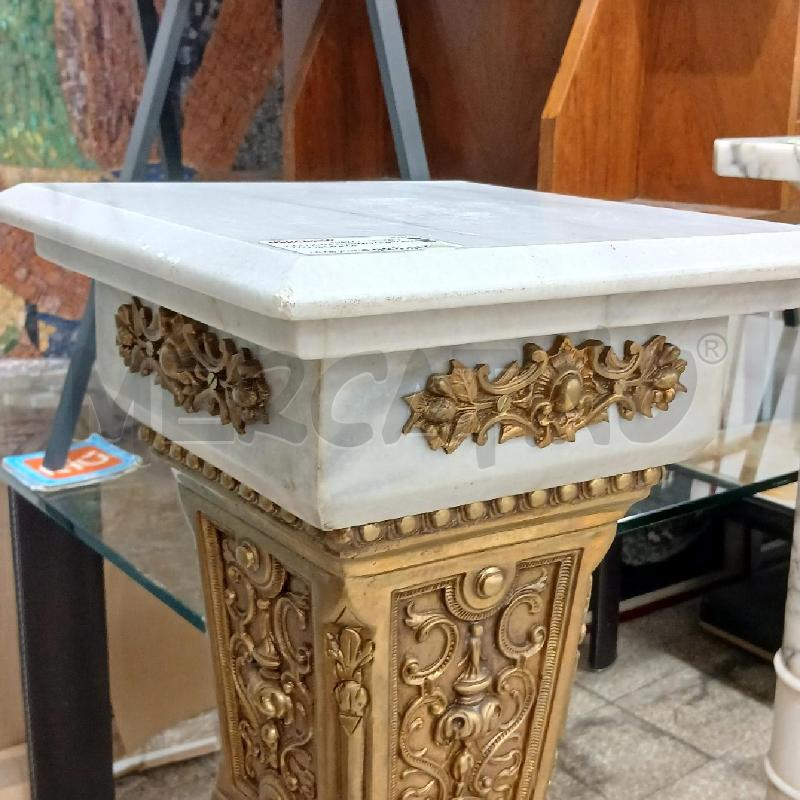 COLONNA MARMO D/BRONZO QUADRATA | Mercatino dell'Usato Roma garbatella 4