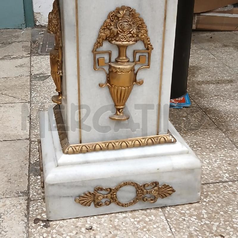 COLONNA MARMO D/BRONZO QUADRATA | Mercatino dell'Usato Roma garbatella 5