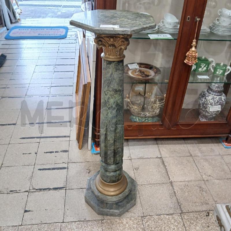 COLONNA MARMO VERDE B/MET DORATO | Mercatino dell'Usato Roma garbatella 1