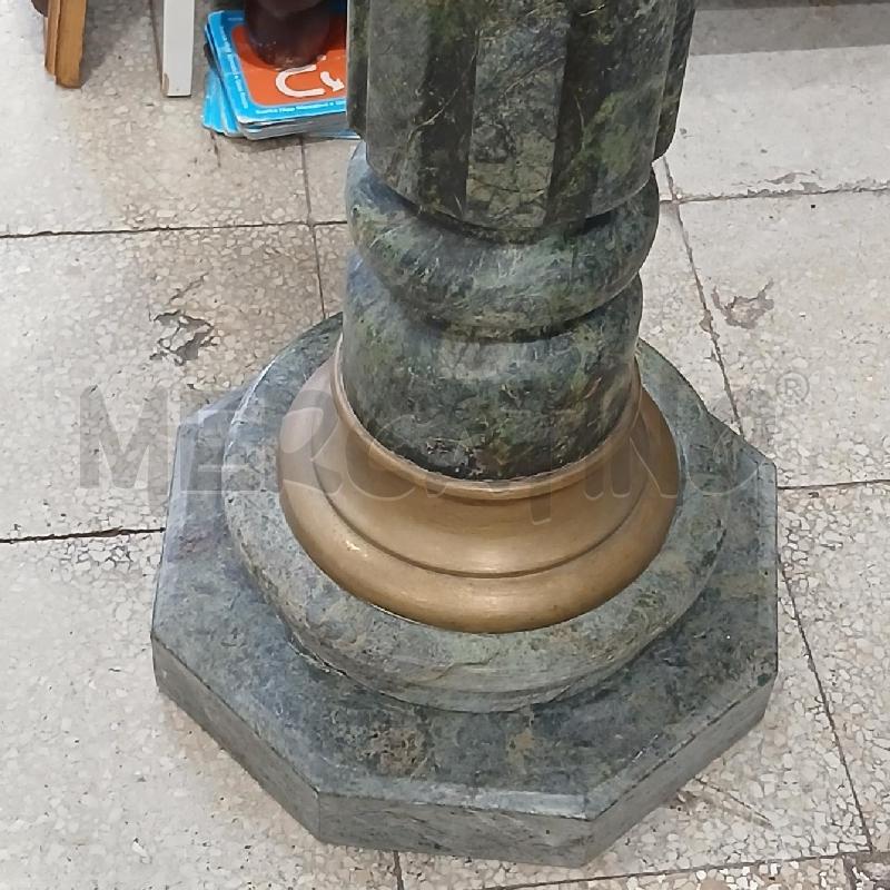 COLONNA MARMO VERDE B/MET DORATO | Mercatino dell'Usato Roma garbatella 2