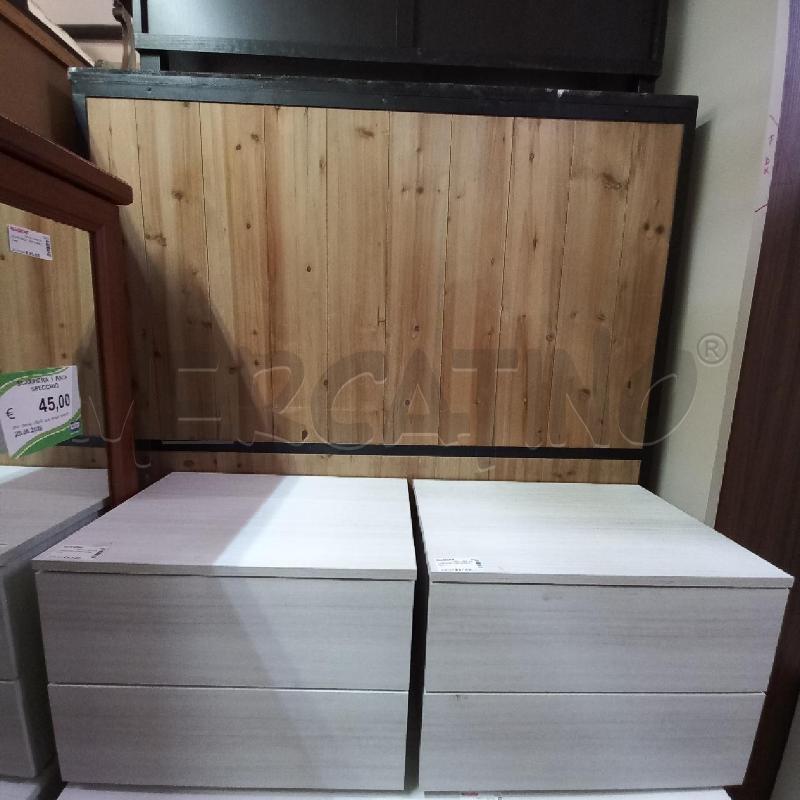 COMODINI COPPIA BIANCHI 2C | Mercatino dell'Usato Roma garbatella 1