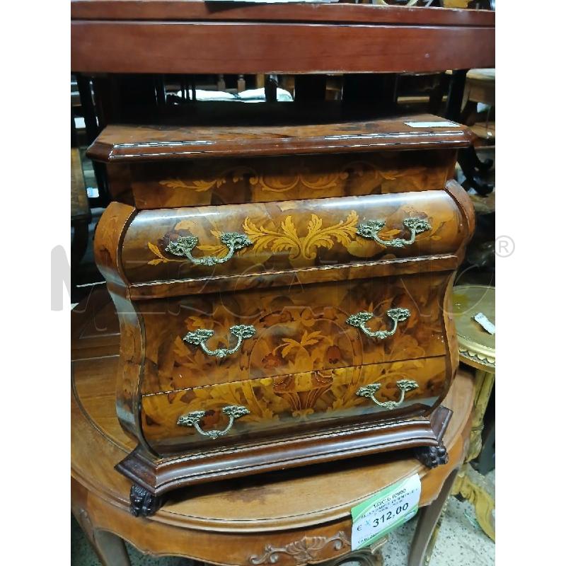 COMODINI COPPIA INTARSIATI 3 CASSETTI  | Mercatino dell'Usato Roma garbatella 2