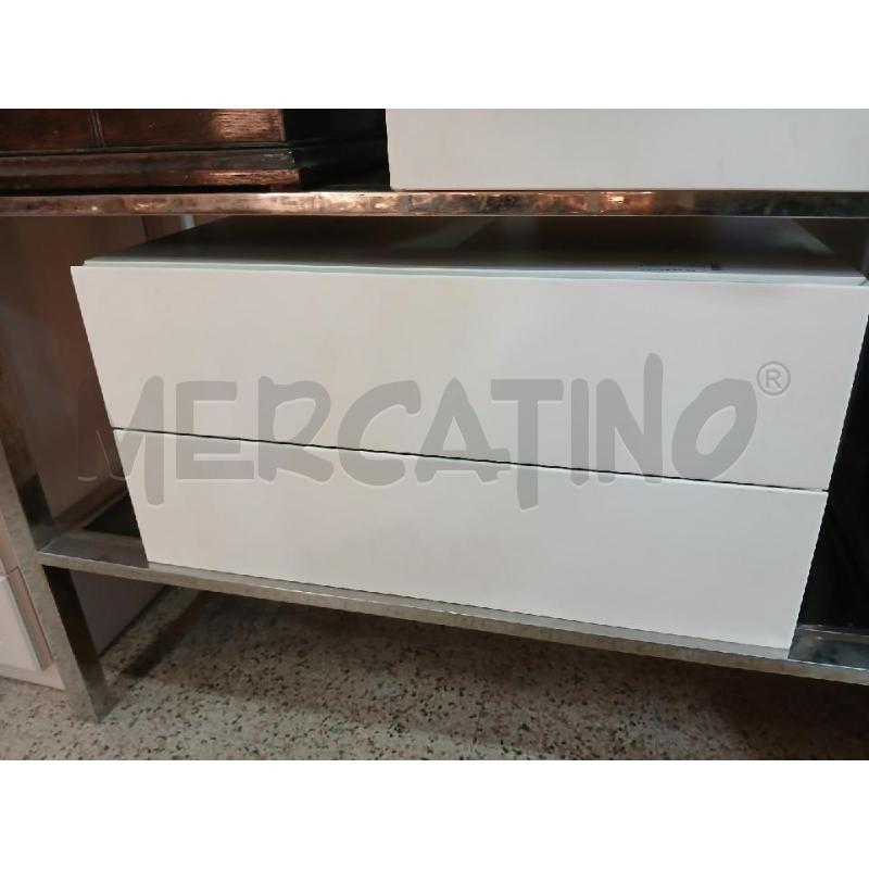COMODINO BIANCO GRANDE 2 C | Mercatino dell'Usato Roma garbatella 1